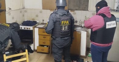 Leones: FPA desbarató una organización narco e incautó estupefacientes. Cinco detenidos.